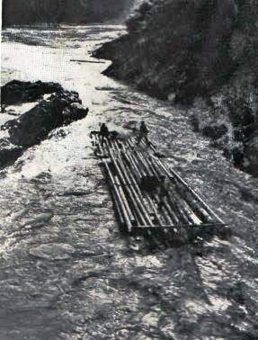 Floß auf der Salza 1927